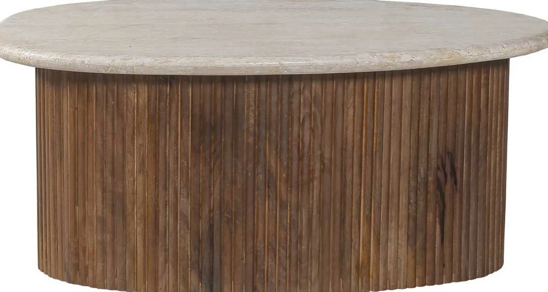 Rousseau Couchtisch Louis | 90 x 55 x 40 cm | Travertin