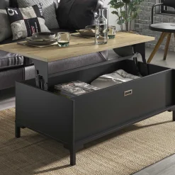Gautier - Diagone Couchtisch Manchester | Mit Ablagefläche | 109 x 60 x 36 cm | Helvezia Oak Design