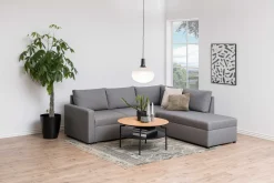 Emob Couchtisch Marvin Ø80 - Wildeiche/schwarz