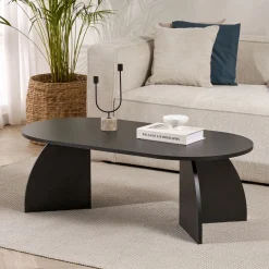 Emob Couchtisch Melina - 100% MELAMINE - Holz - 40 x 60 x 120 cm