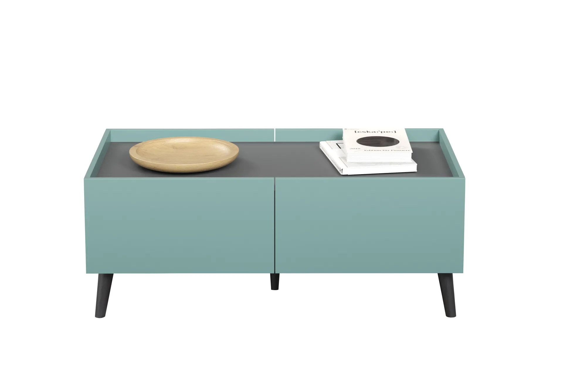 Trendteam Couchtisch Melton | 110 x 60 x 44 cm | Anthrazitblau
