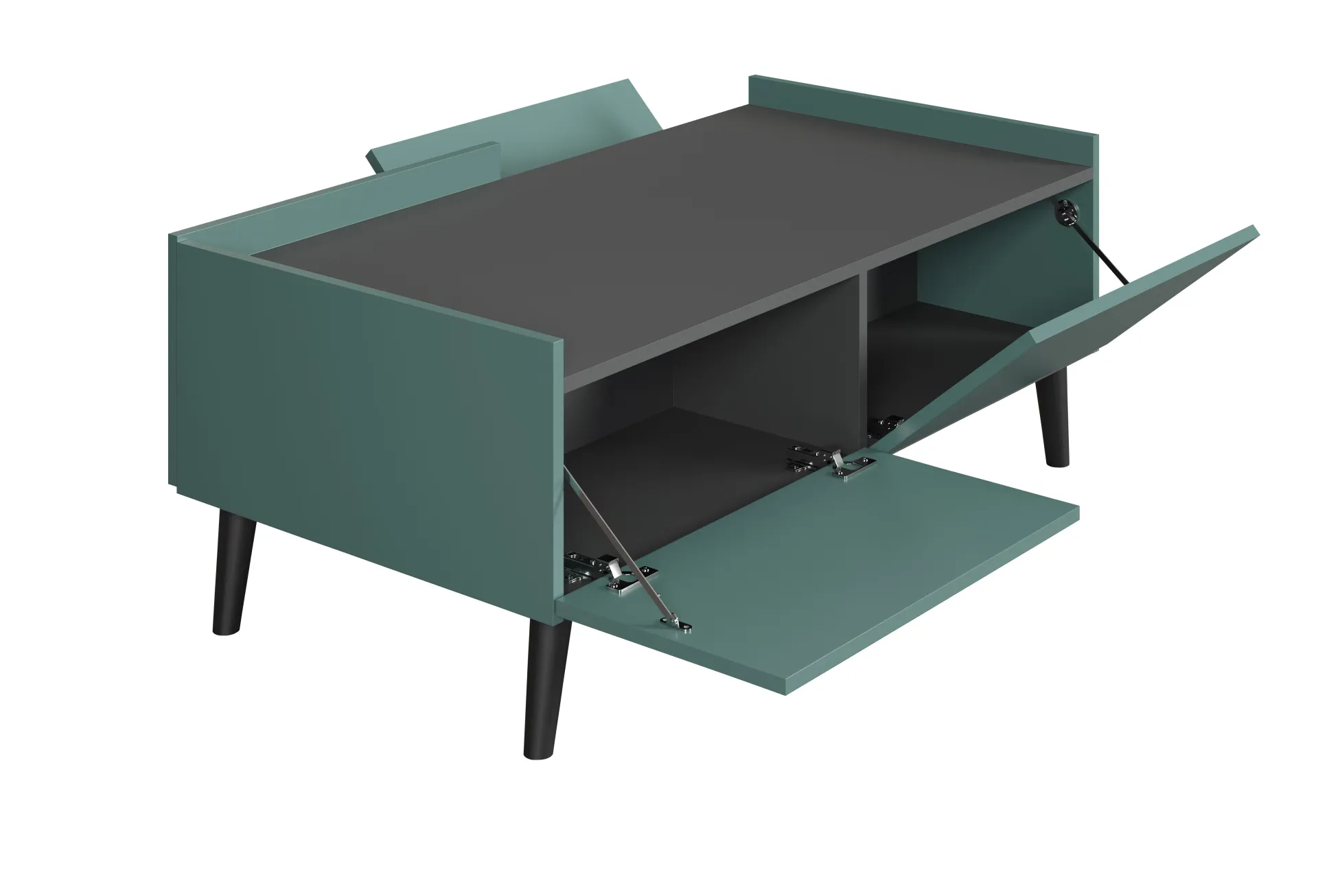 Trendteam Couchtisch Melton | 110 x 60 x 44 cm | Anthrazitblau