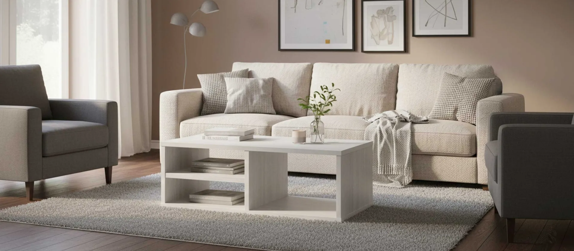 Emob Couchtisch mit Regal Talent
