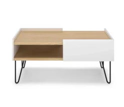 Temahome Couchtisch Nina 110cm - Eiche/Weiß