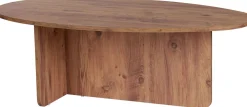 Emob Couchtisch Orba - 100% MELAMINE - Atlantik-Kiefer - 40 x 65 x 120 cm
