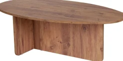Emob Couchtisch Orba - 100% MELAMINE - Atlantik-Kiefer - 40 x 65 x 120 cm