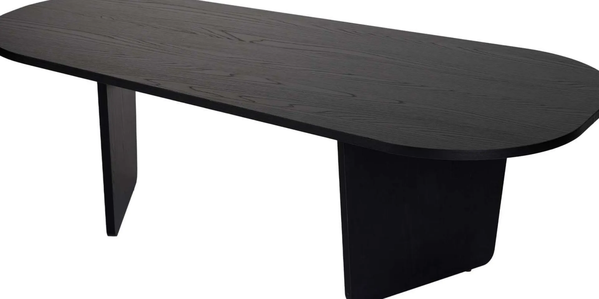 Emob Couchtisch Ovalis - 100% MELAMINE - Holz - 40 x 65 x 130 cm