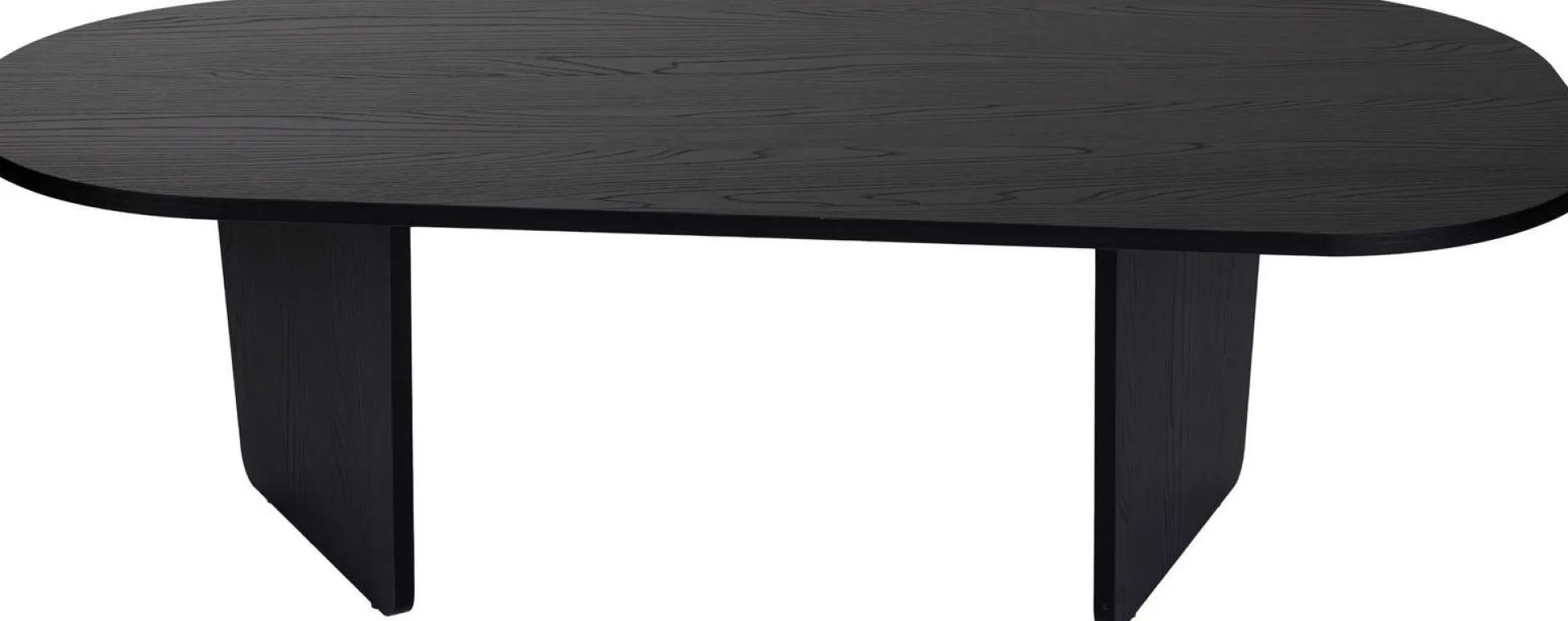 Emob Couchtisch Ovalis - 100% MELAMINE - Holz - 40 x 65 x 130 cm