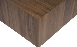Emob Couchtisch Prizma - 100% MDF - Walnuss - 35 x 90 x 90 cm