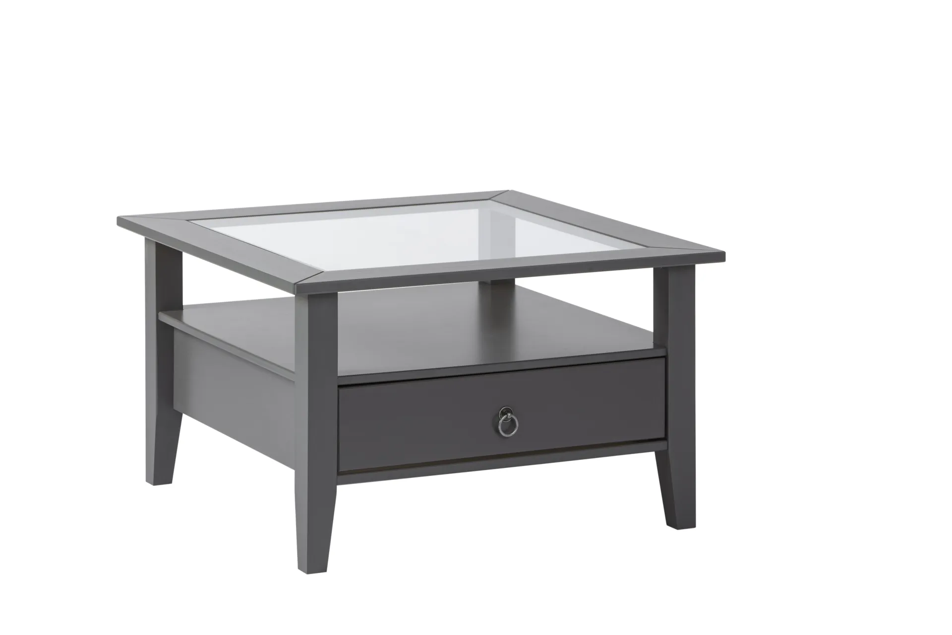 Interlink Couchtisch Provence | Melaminharzbeschichtung | 75 x 75 x 45 cm | Mit Ablageschublade | Farbe: