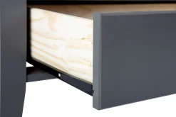 Interlink Couchtisch Provence | Melaminharzbeschichtung | 75 x 75 x 45 cm | Mit Ablageschublade | Farbe: