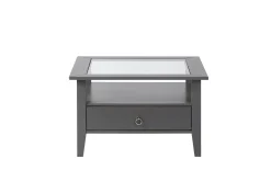 Interlink Couchtisch Provence | Melaminharzbeschichtung | 75 x 75 x 45 cm | Mit Ablageschublade | Farbe: