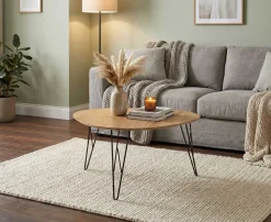 Interlink Couchtisch Ramblas 80x78 - Metall/Eiche