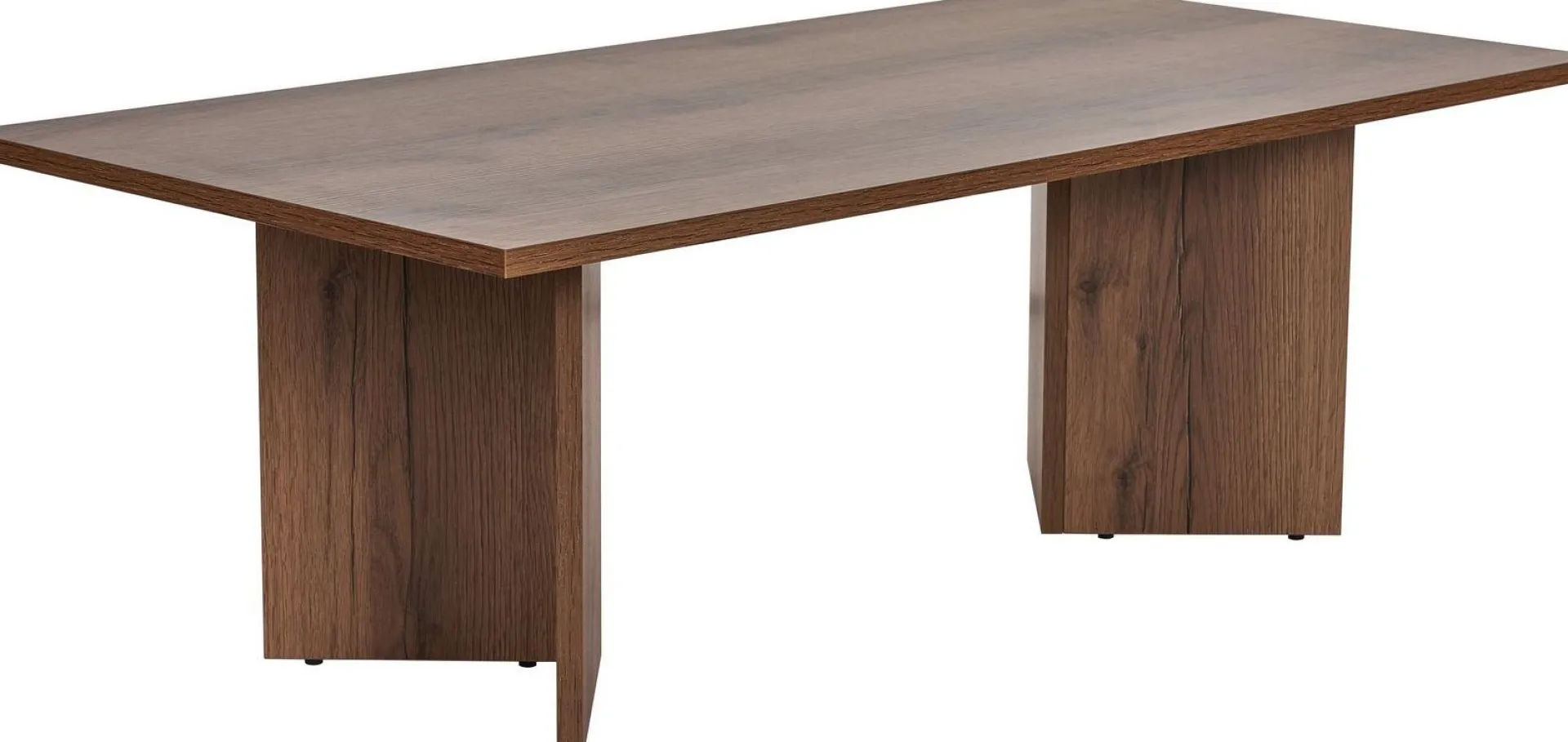 Emob Couchtisch Sabin - 100% MELAMINE - Walnuss - 40 x 60 x 119 cm