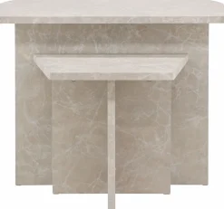 Venture Design Couchtisch Sala MDF Marmorlook 60x60 cm, 40x40 cm