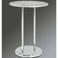 Haku Couchtisch Sebastian - 40x40x55 cm - Betonoptik/Stahl