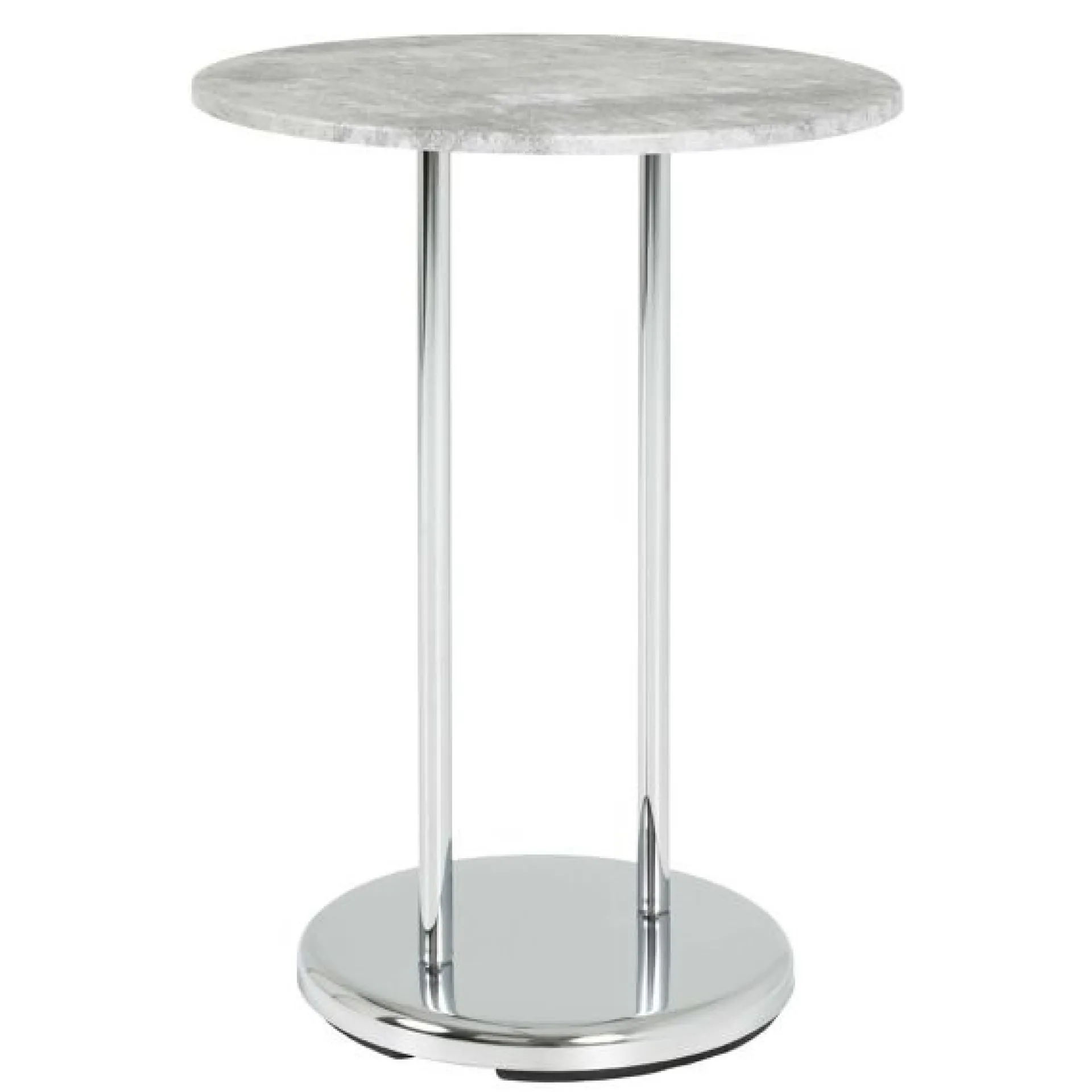 Haku Couchtisch Sebastian - 40x40x55 cm - Betonoptik/Stahl