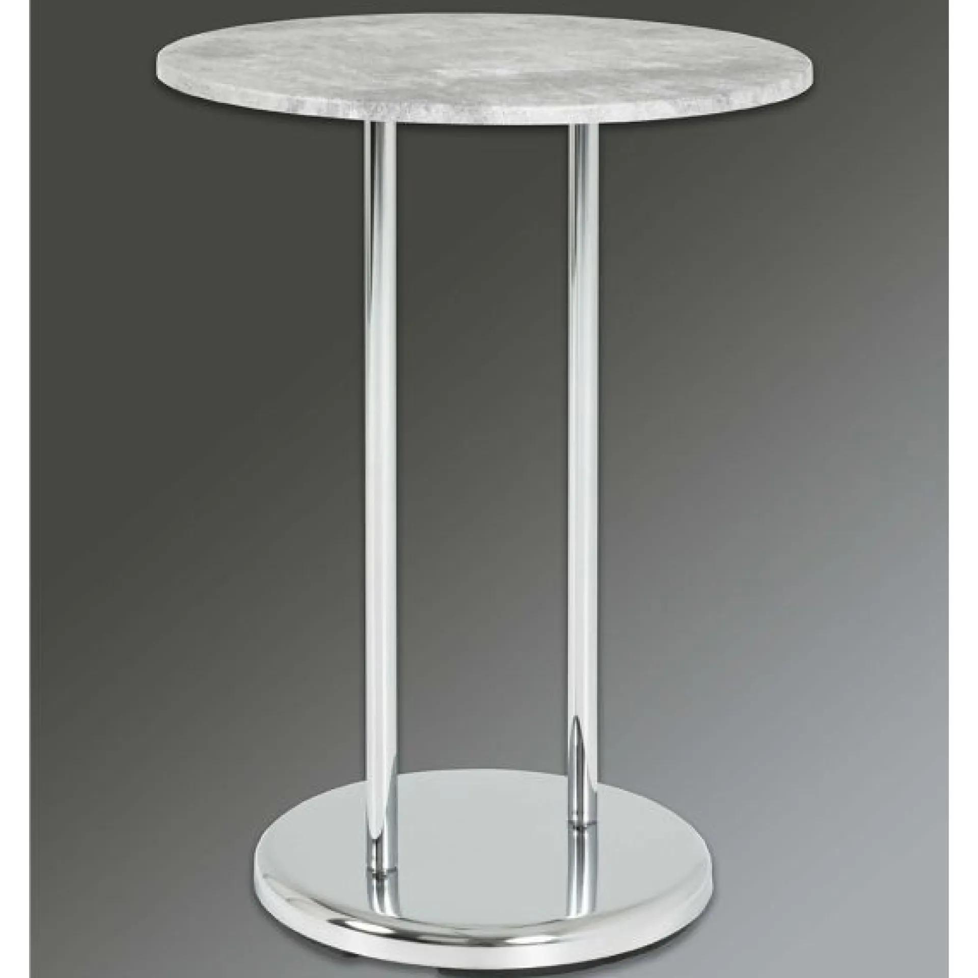 Haku Couchtisch Sebastian - 40x40x55 cm - Betonoptik/Stahl