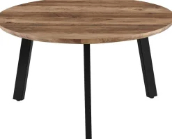Rousseau Couchtisch-Set Aziz - Ø50x50cm und Ø80x45cm - Mangoholz/schwarz