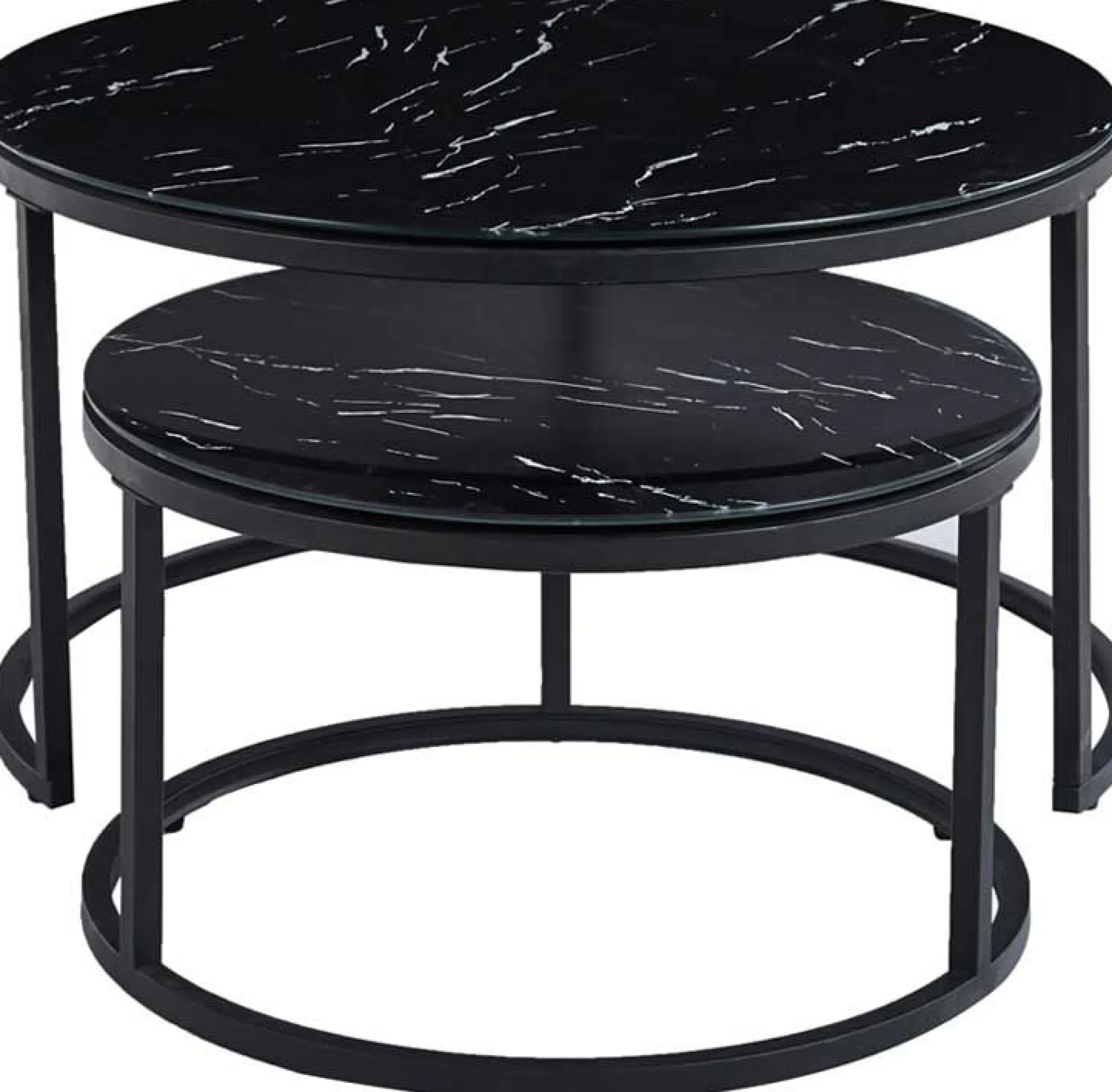 Rousseau Couchtisch-Set Boston Dekor Marmor