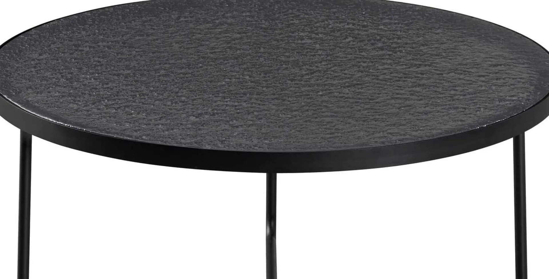 Rousseau Couchtisch-Set Melia - Ø50x50cm und Ø80x40cm - Glas -