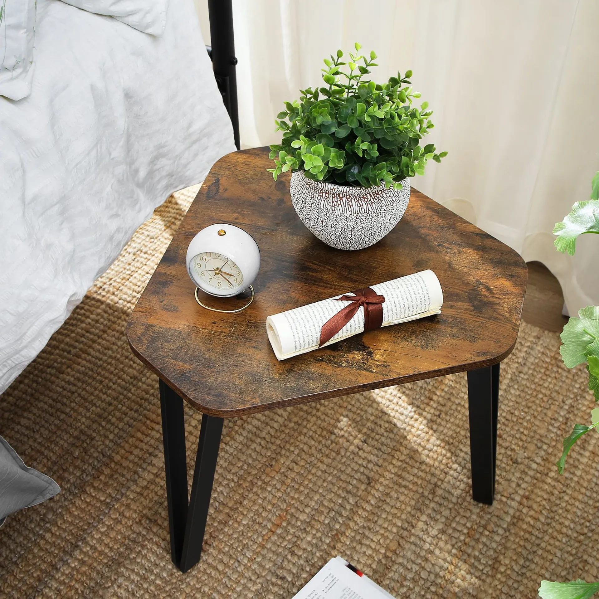 Vasagle Couchtischset Pasadena | Kleiner, mittlerer und großer Tisch | Rost