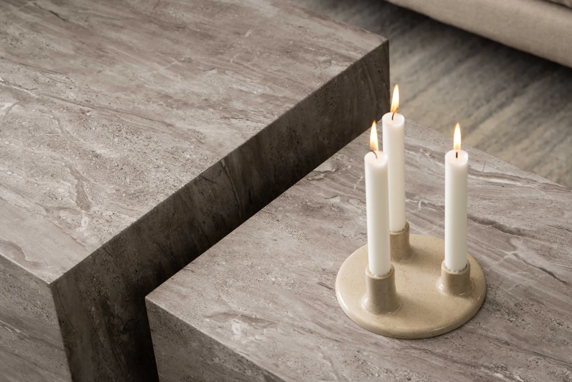 Emob Couchtisch Set, 2tlg - e Marmoroptik