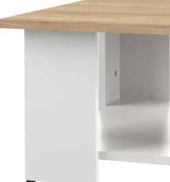 Temahome Couchtisch Square 67x67 - weiß/Eiche