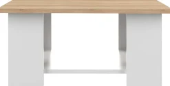 Temahome Couchtisch Square 67x67 - weiß/Eiche