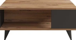 Emob Couchtisch Yuka - 100% MELAMINE - Nussbaum - 90 x 39,5 x 60 cm