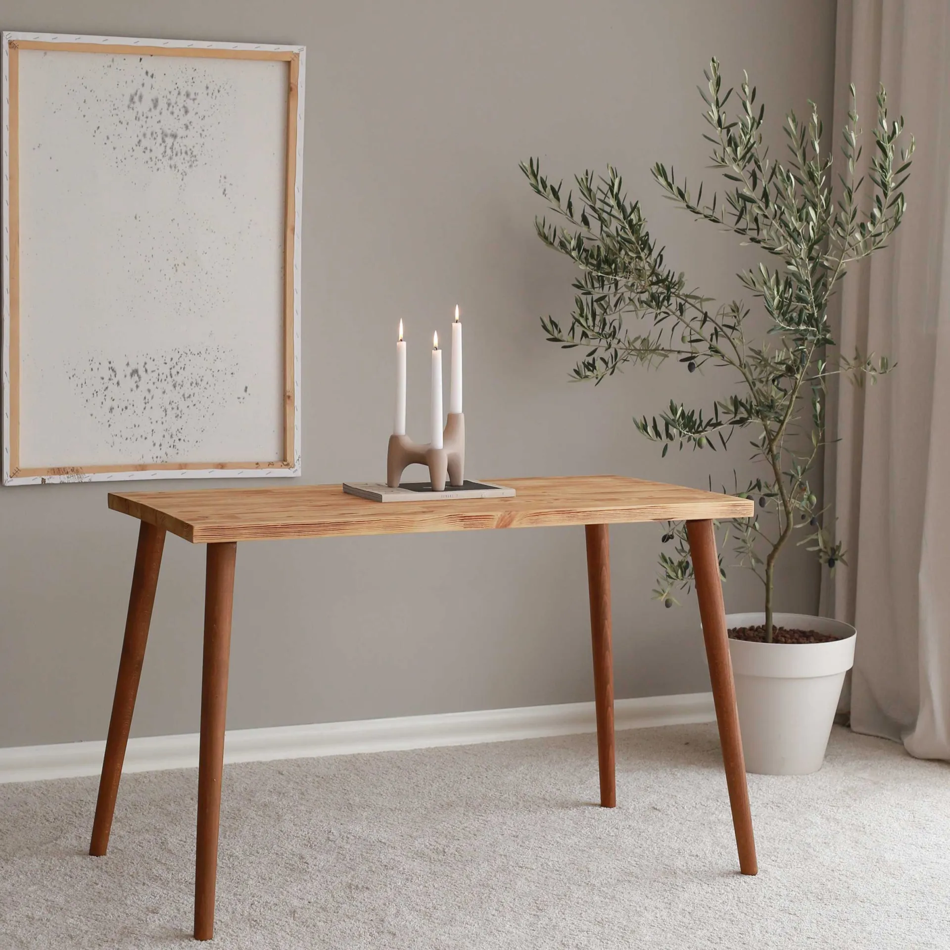 Emob Cozy Schreibtisch | Kiefernholz | Eiche