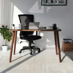 Emob Cozy Schreibtisch | Korpus aus Buchenholz | Walnuss