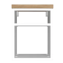 DasaBadezimmer : Wandregale, 2x Spiegel, Waschbeckenschrank, Säulenschrank - weiß