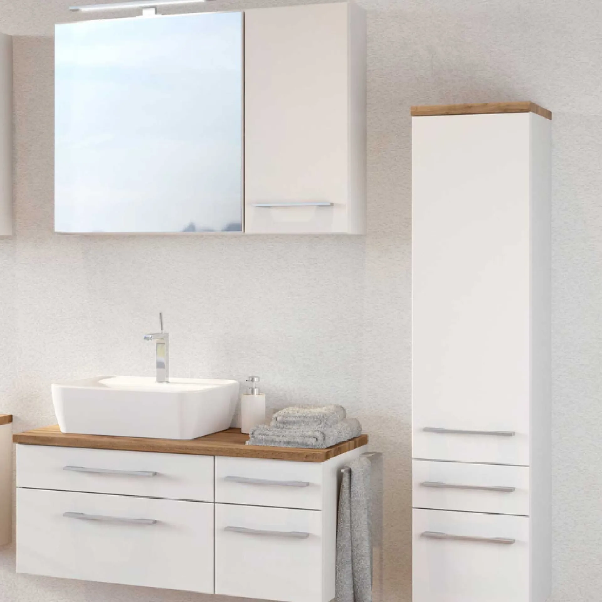 Held DasaBadezimmer : Wandschrank, Spiegelschrank, Waschtischschrank, Säulenschrank -