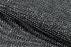 Emob Denise Esszimmerstuhl: Basel Fabric, Dunkelgrau und Schwarzstahl