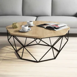 Emob Diamond Couchtisch | 100 % MELAMIN | Eiche