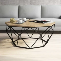 Emob Diamond Couchtisch | 100 % MELAMIN | Eiche