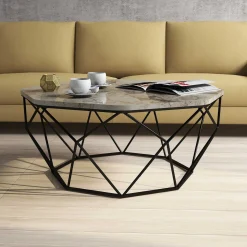 Emob Diamond Couchtisch | 100 % MELAMIN | Weiß
