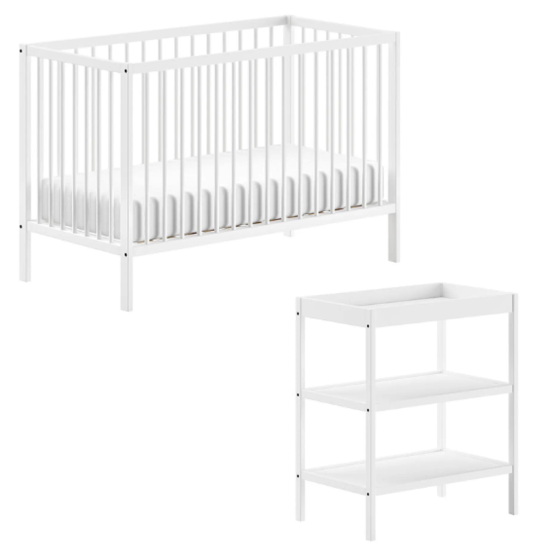 Dino Babybett und Verzorgingstafel - Belgisches Design