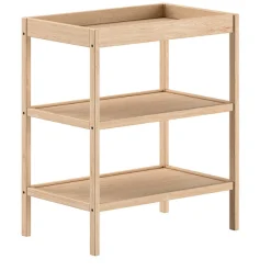 DinoKleinkindzimmer : Kleinkindbett 70x140cm und Wickeltisch - Kieferholz