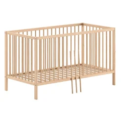 DinoKleinkindzimmer : Kleinkindbett 70x140cm und Wickeltisch - Kieferholz
