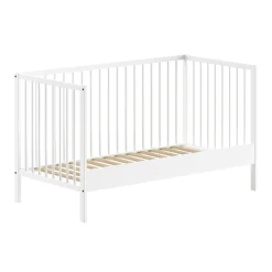 DinoKleinkindzimmer : Kleinkindbett 70x140cm und Wickeltisch - Kiefer weiß