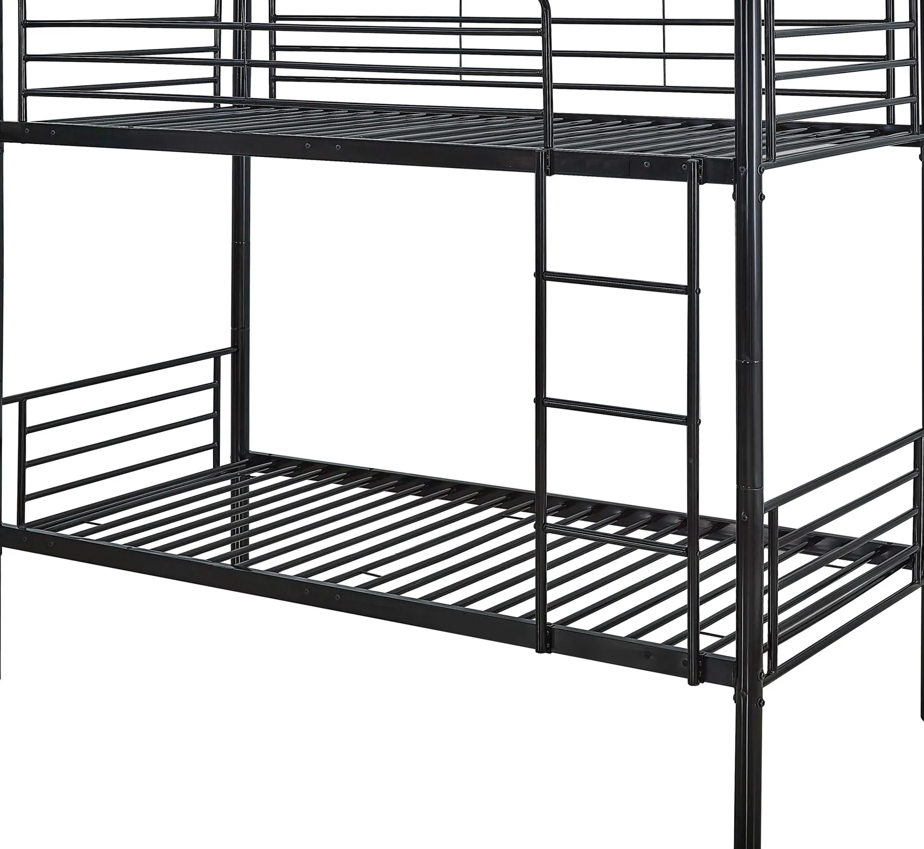Dixie Etagenbett 90x200cm - Metall - mattschwarz