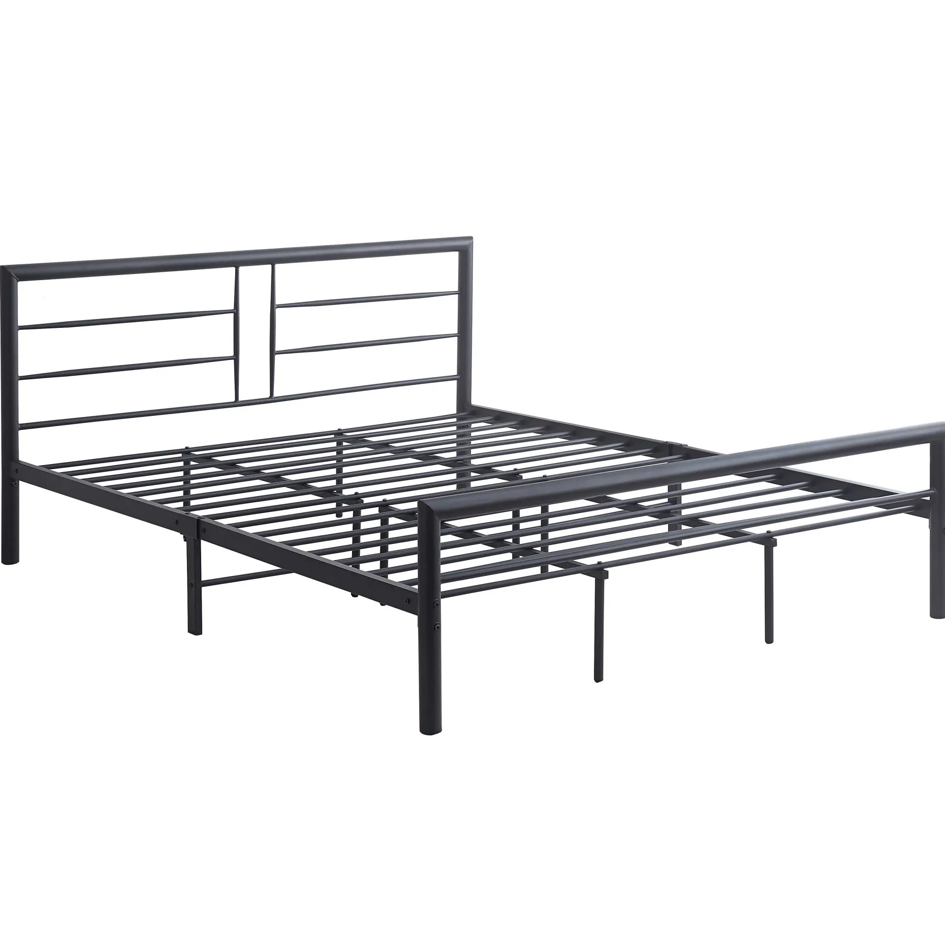 Dixon Metall-Doppelbett - 160x200cm - mattschwarz