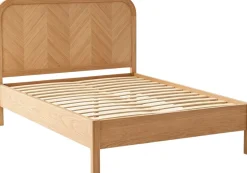 Doppelbett Alessia - 140x200cm - mit Lattenrost - massiver Eiche
