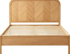 Doppelbett Alessia - 140x200cm - mit Lattenrost - massiver Eiche