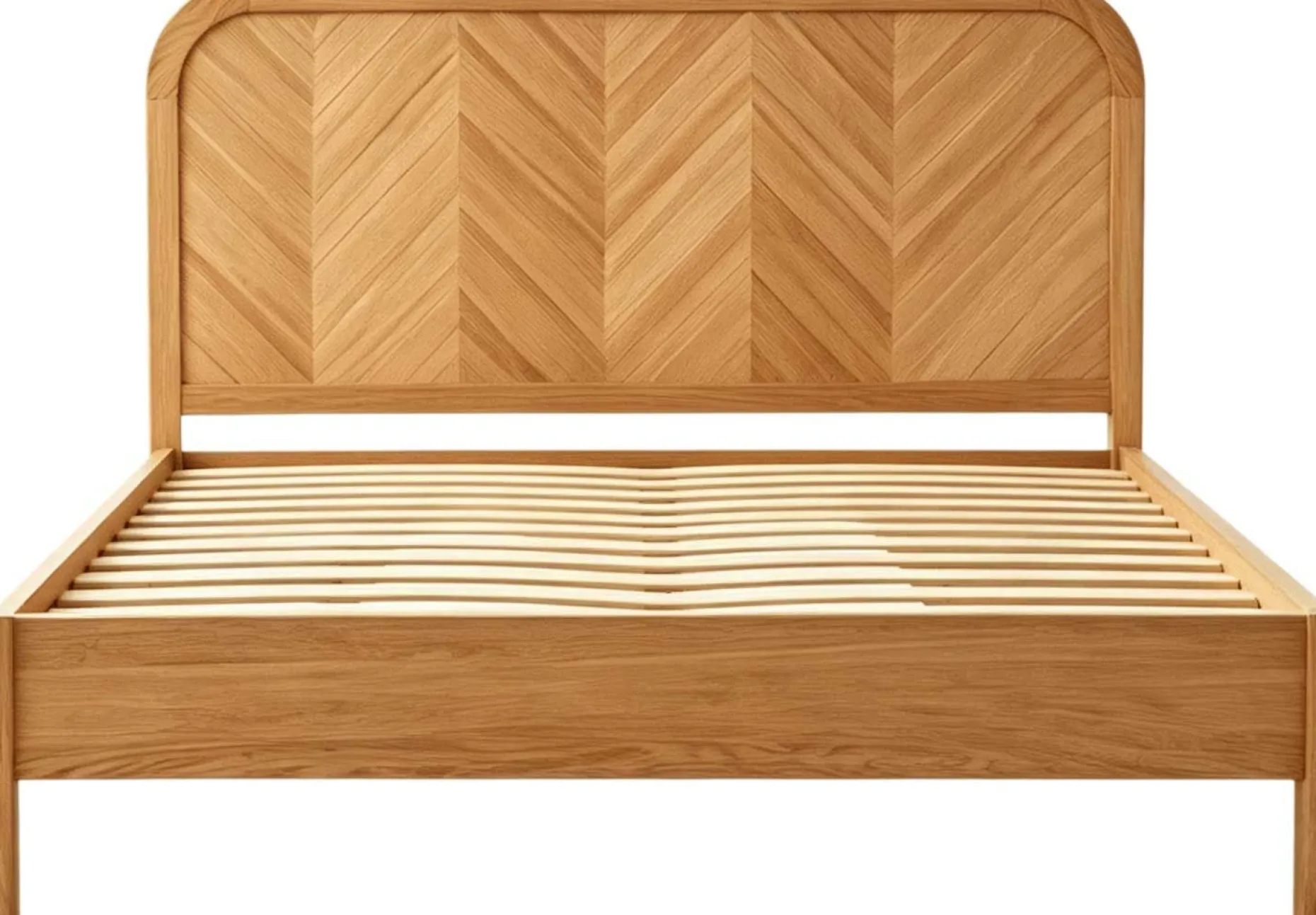 Doppelbett Alessia - 160x200cm - mit Lattenrost - massiver Eiche