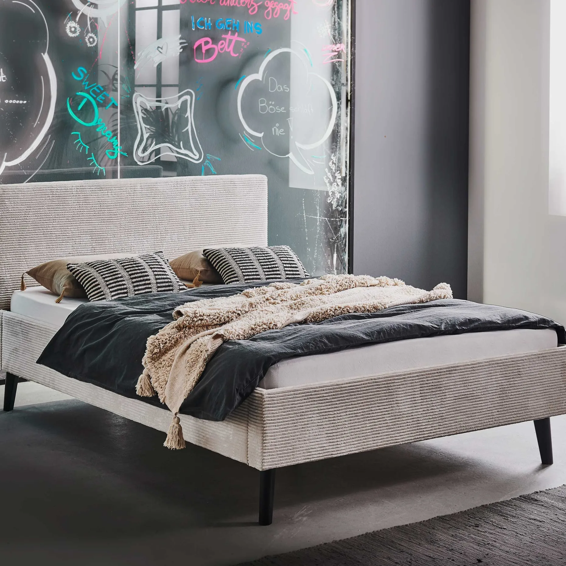 Doppelbett Avola | 140 x 200 cm | Design Beige