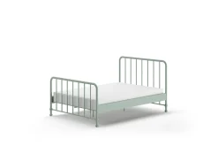 Doppelbett Bronxx Metall 140x200 - matt olivgrün