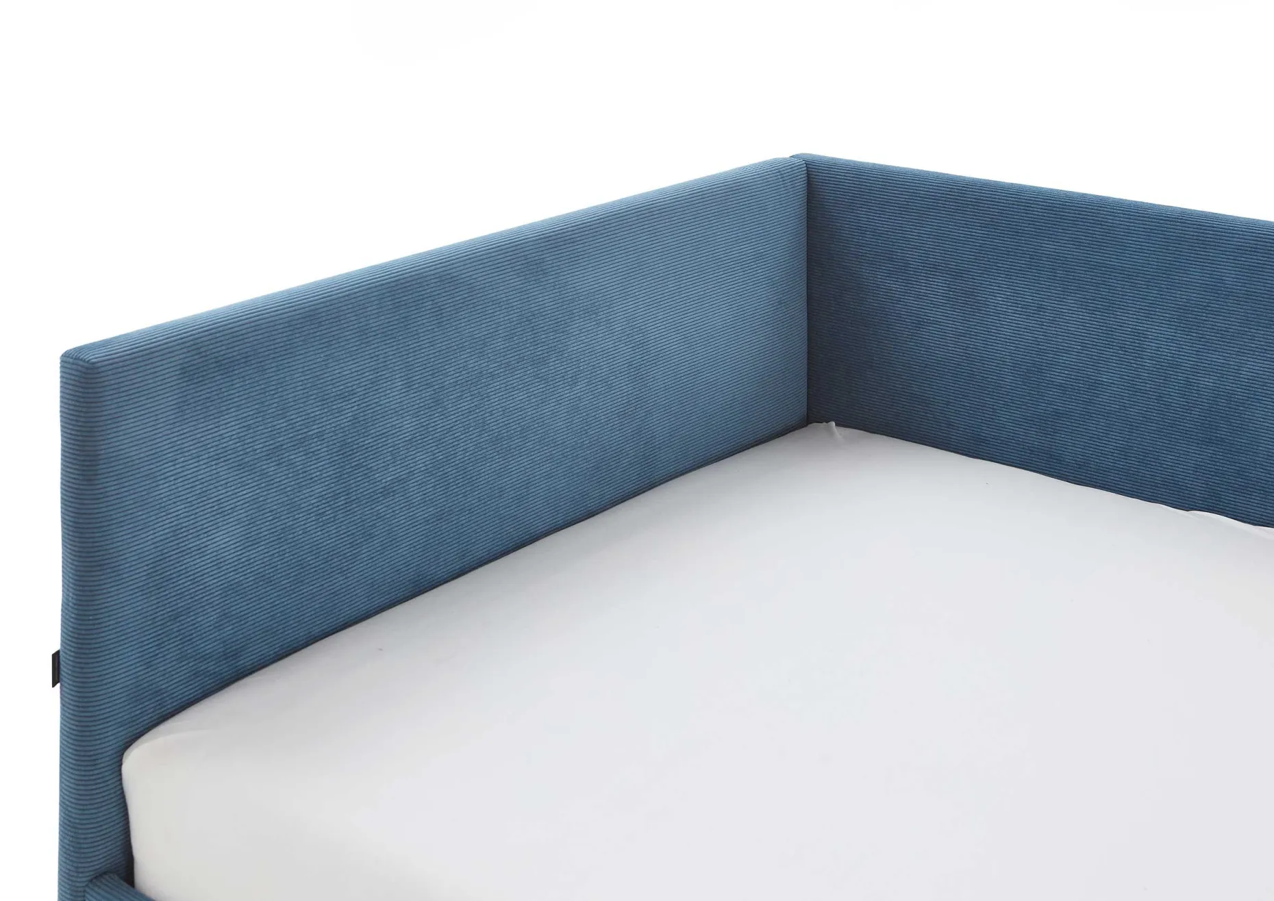 Doppelbett Cool | Mit Rückenlehne | 140 x 200 cm | Blaues Design